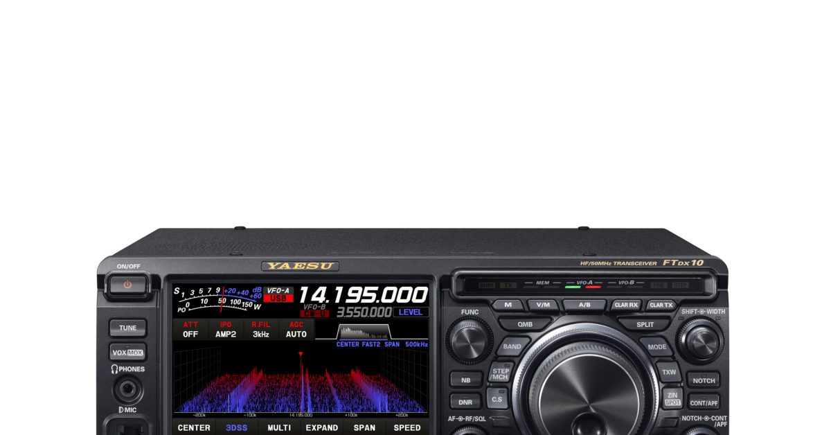 Yaesu FTDX10 Compact HF SDR Transceiver - GPSCentral.ca