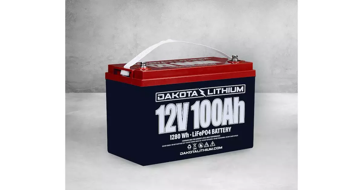 Dakota Lithium 12V 100AH Deep Cycle Battery - GPSCentral.ca