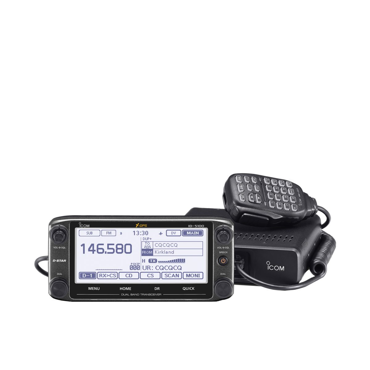 Icom ID-5100A Dual Band Transceiver with Touch Screen – GPS Central