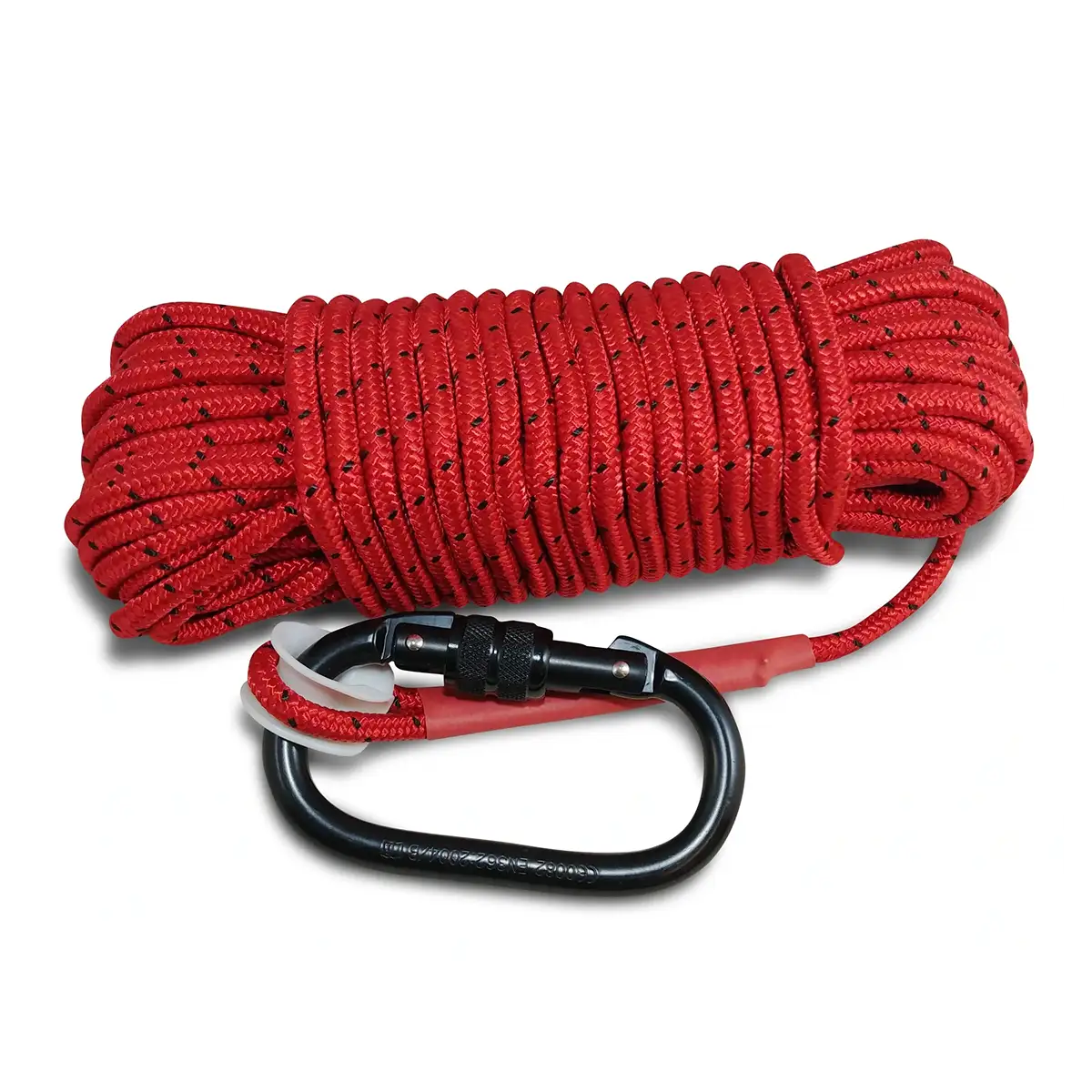 Extra Heavy Duty Double Braided 0.40” Rope (65 or 100 ft) with Carabiner