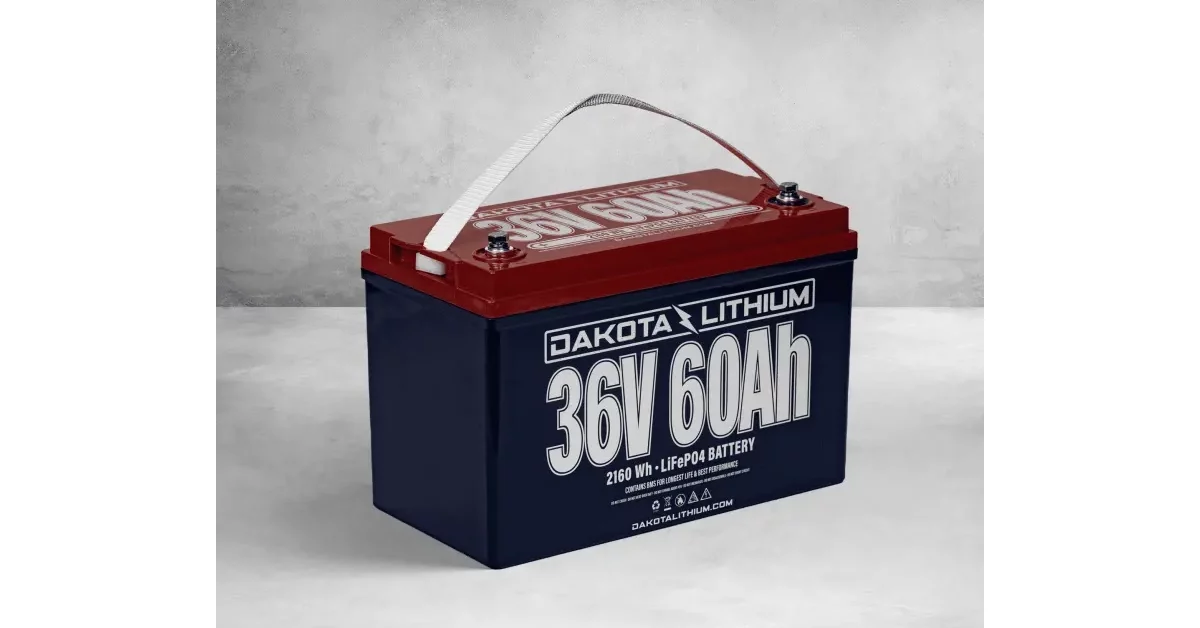 Dakota Lithium 36V 60Ah Deep Cycle Battery - GPS Central