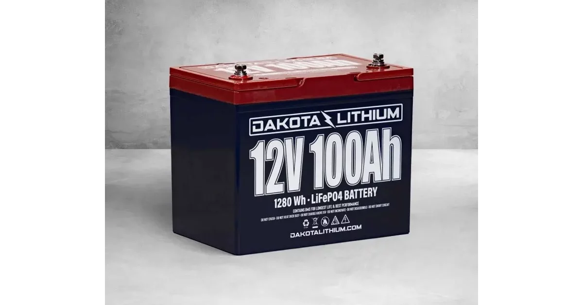 Dakota Lithium 12v 100ah Deep Cycle Battery - Gpscentral.ca