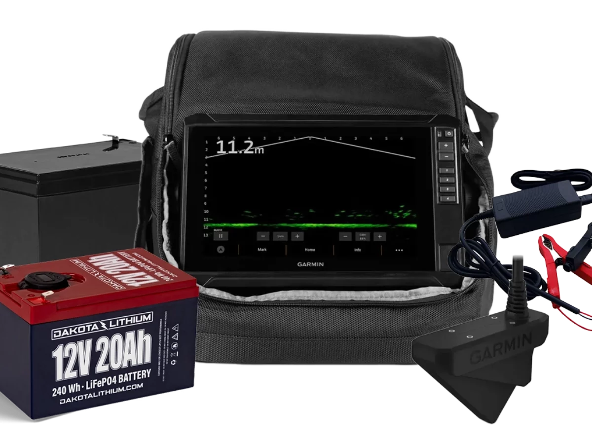 ECHOMAP 95SV UHD2 Livescope LVS32 Ice Fishing Bundle