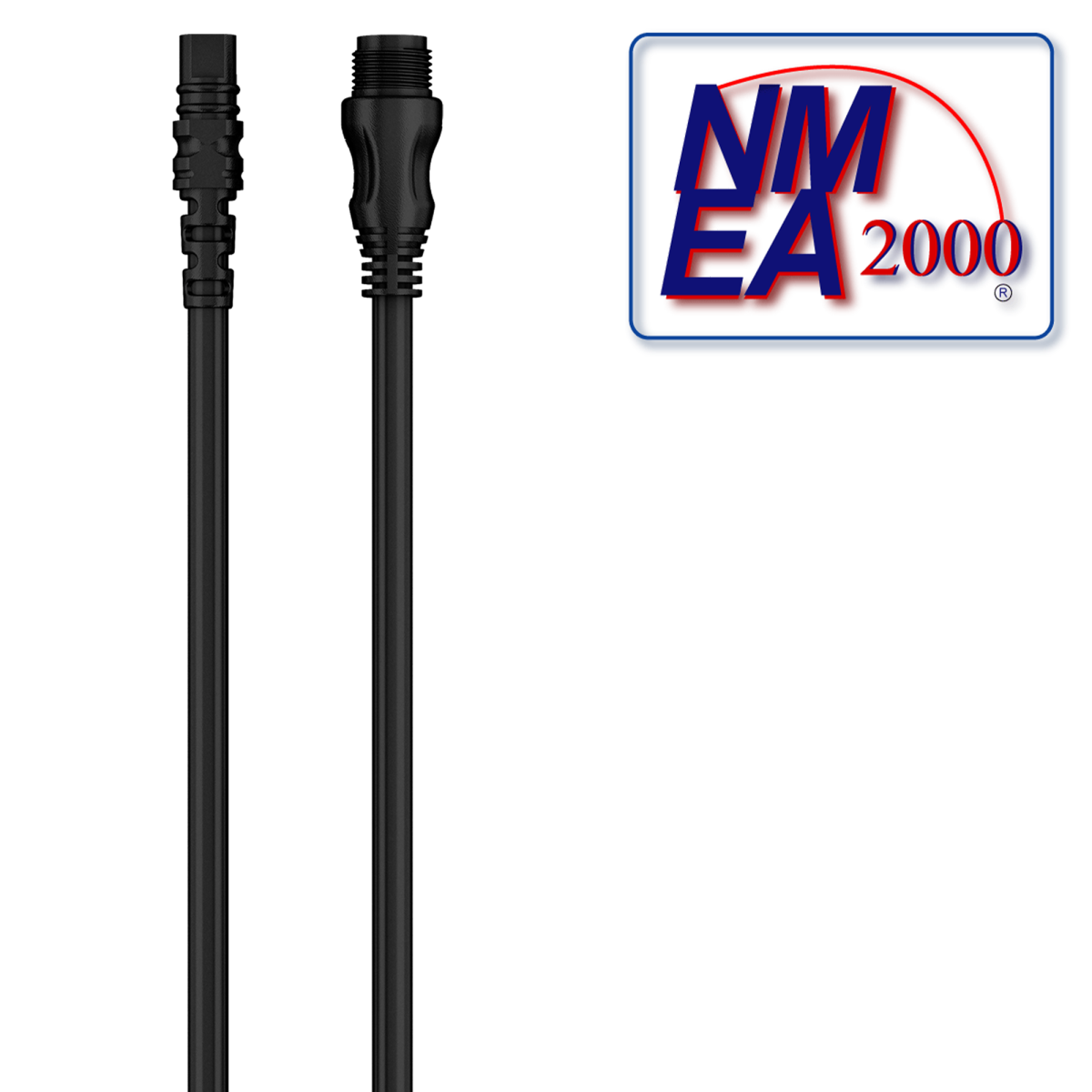 Cergrey Backbone Drop Cable, Proper Termination 5pin Ip68 Waterproof Black Antiwear Boat Accessories For Networks For Nmea 2000