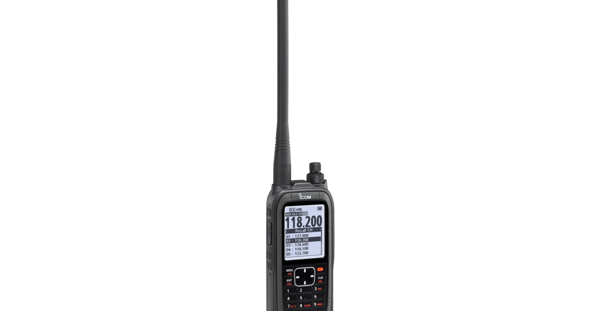 ICA25C & ICA25N VHF Air Band handheld transceivers