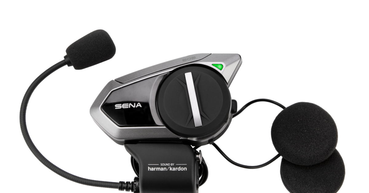 Sena 50S Motorcycle Bluetooth Communication System with Mesh Intercom –  Single